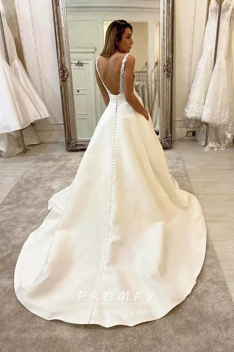long ivory gown