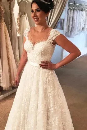 No Train Bridal Dresses Wedding Gown Without Train Promfy
