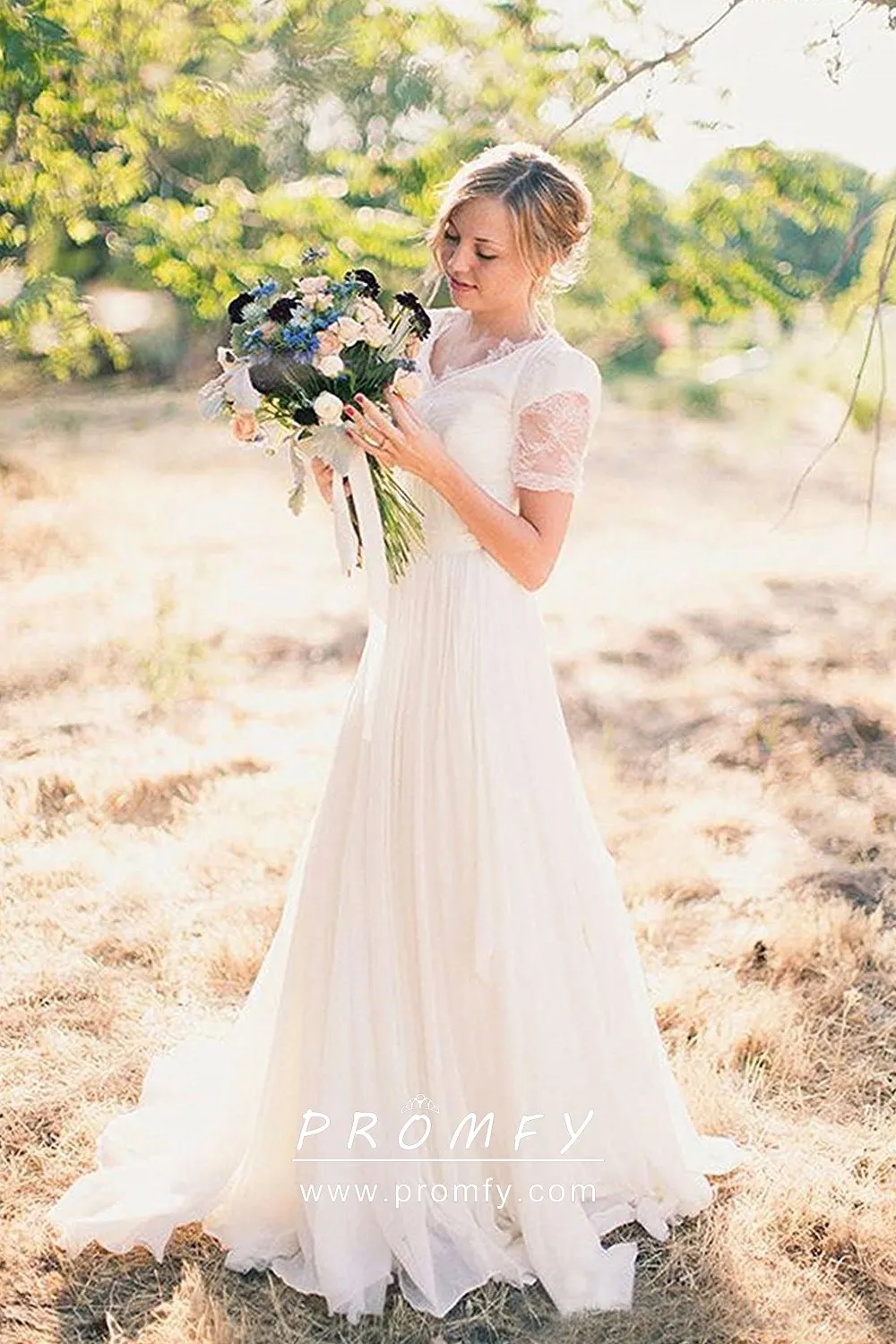 wedding dress for rustic wedding