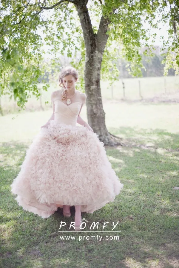 Blush Colored Wedding Dresses Sure to Wow for Valentine's Day | JLM Couture