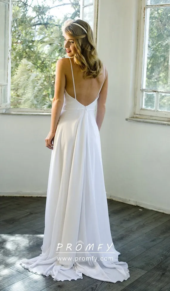 Backless chiffon dress Clearance