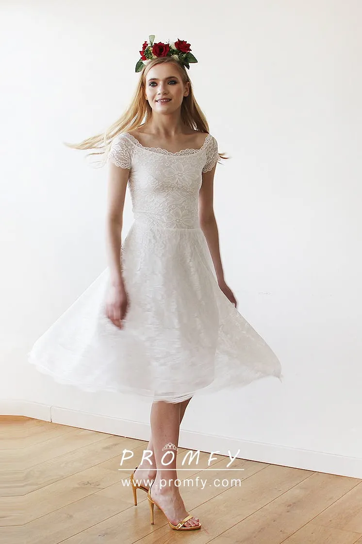 short a line wedding dress