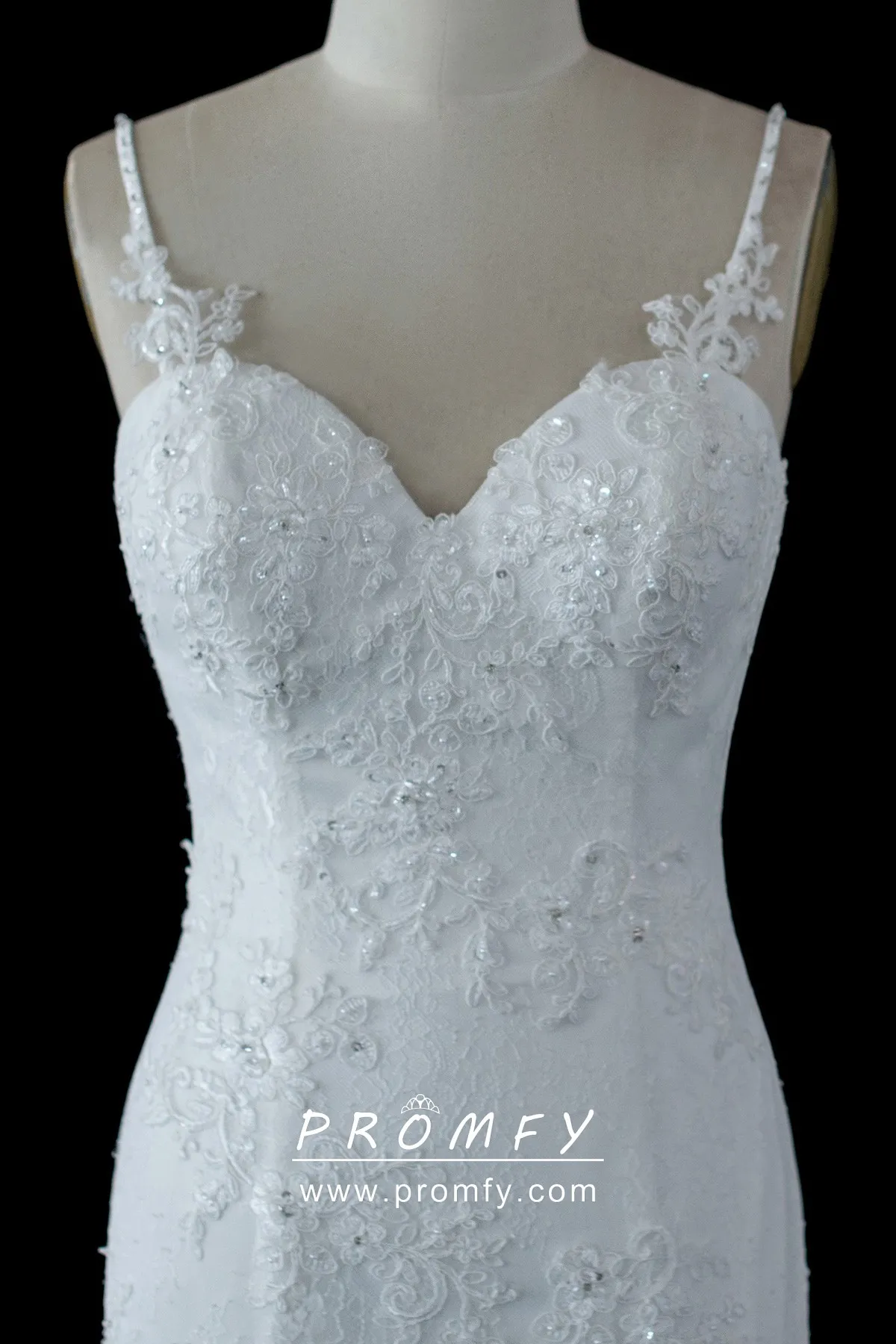 Sweetheart Tulle Lace Satin Wedding Dress With Beading main image 1