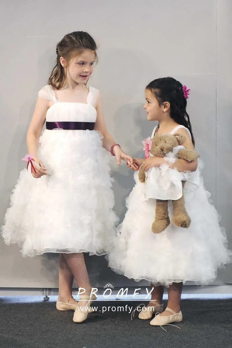 tea length flower girl dresses