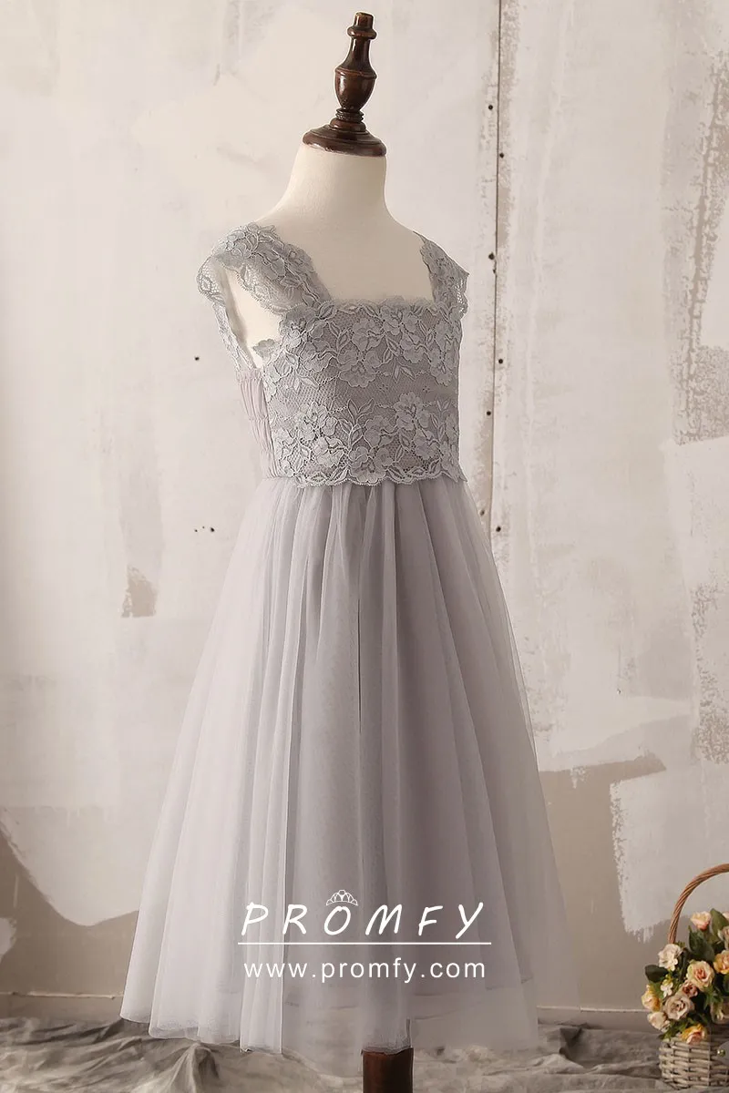 flower girl dresses in grey