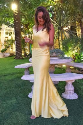 stunning color dress