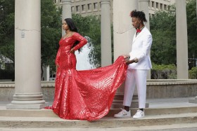 red prom dress May 2021