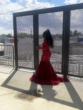 amazing red prom dress 2023