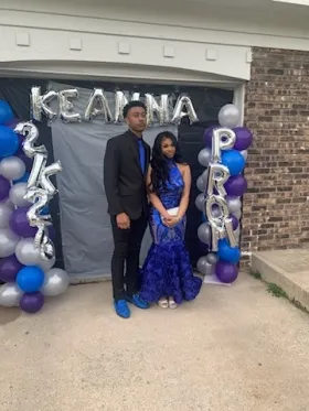 sheer royal blue prom dress for my niece
