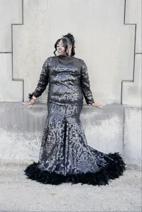 Her Gorgeous prom dress