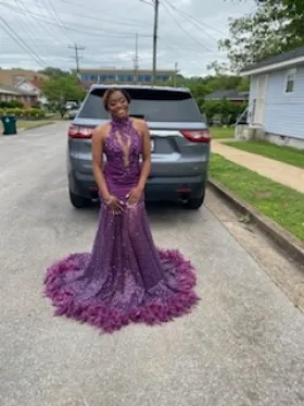 grape purple dress